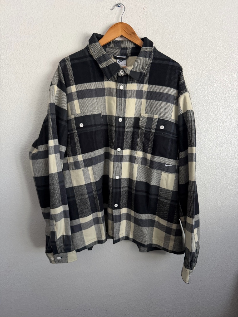Nike Life Field Button Flannel Shirt Overshirt ACG SB HV1330-060 Men’s Size 2XL